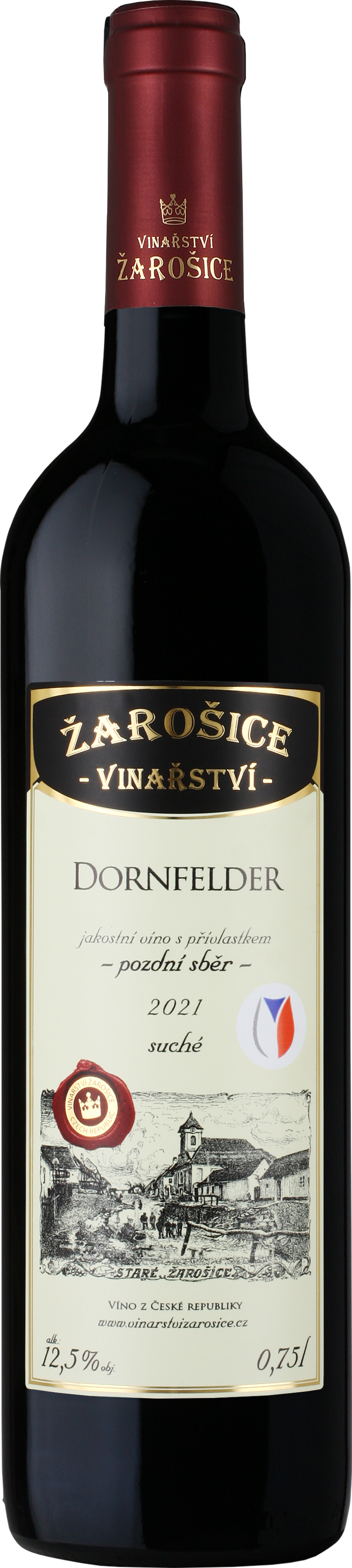 Dornfelder 2021, pozdní sběr, Vinařství Zarošice